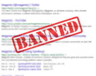 Google banned site