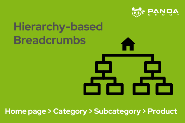 Hierarchy-based breadcrumbs example