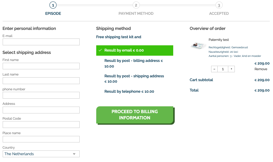 Magento ScandiPWA checkout example from Panda Group project DNA